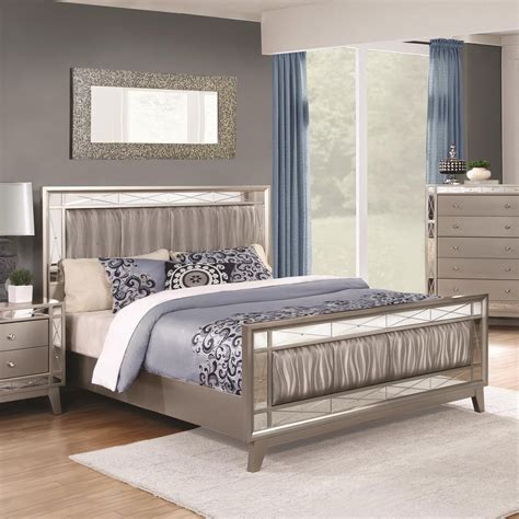 At home furniture store online furniture stores furniture manufacturers king bedroom bedroom sets master bedrooms master suite master bathroom bedroom furniture. Leighton Collection 204921 Mirrored Panel Transitional ...