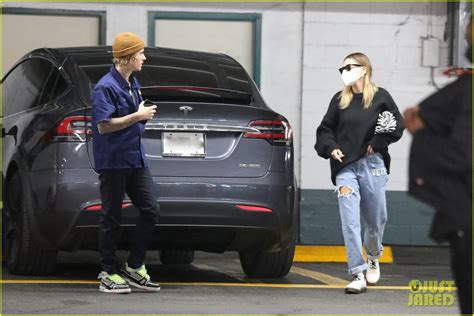 justin bieber and wife hailey hold hands while running errands together photo 4521628 justin