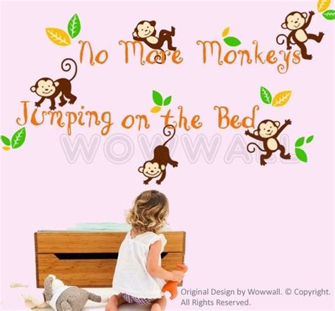 I Love Monkeys Nursery Wall Stickers Nursery Decals No More Monkeys