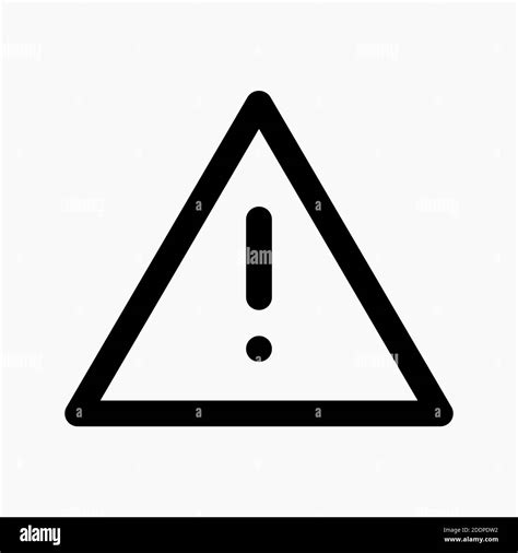 Exclamation Mark Inside A Triangle For Warning Alert Icon Symbol