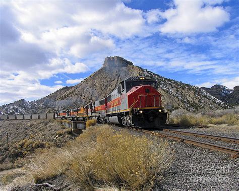Utah Railway Coal Train In Spring Canyon Utah Photograph By Malcolm