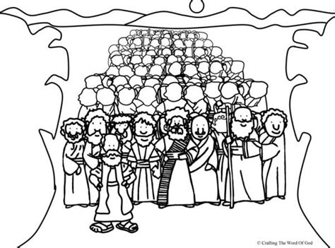 Crossing The Red Sea- Coloring Page « Crafting The Word Of God