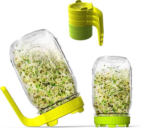 Sprouting Lids Plastic Sprout Lid For Wide Mouth Mason Jars Easy