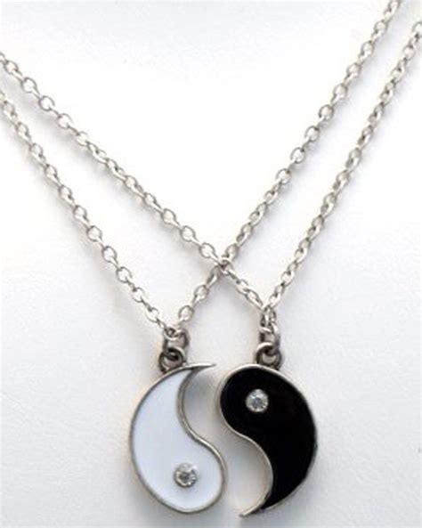 Ying Yang Necklace For Couples Ying Yang Necklace Friendship