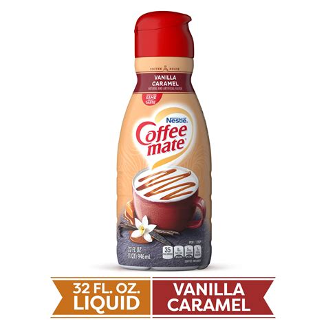 Coffee Mate Vanilla Caramel Liquid Coffee Creamer 32 Fl Oz Bottle