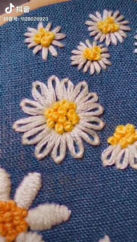 How To Embroider Small Daisies Video Hand Embroidery Patterns