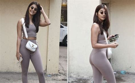 Pooja Hegde Makes Her Workouts Sporty Chic With A Little Monochrome Help News Kotta