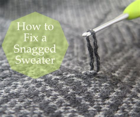 How To Fix A Snagged Sweater Diy Clothing Clothing Hacks Knitting