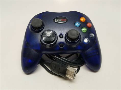 Gamestop Corded Controller for XBOX BB-136 Game Stop Dark Blue Game