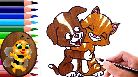 Dibujo De Un Gato Y Un Perro - Noticias del Perro