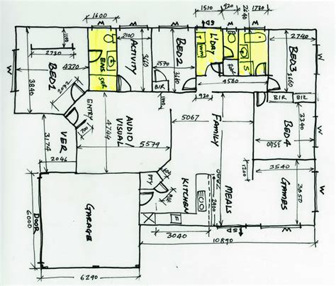 House Plan Drawings With Dimensions