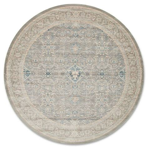 Magnolia Home By Joanna Gaines Ella Rose 7 Foot 7 Inch Round Area Rug In Steel