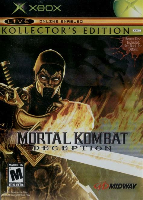 Mortal kombat 11 ultimate includes mk11 base game, kombat pack 1, aftermath expansion, and newly added kombat pack 2. Mortal Kombat: Deception: Premium Pack for Xbox (2004 ...