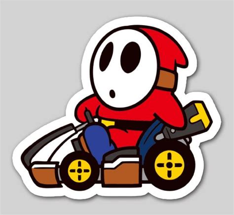 Shy Guy Mario Kart Drawing Clip Art Library