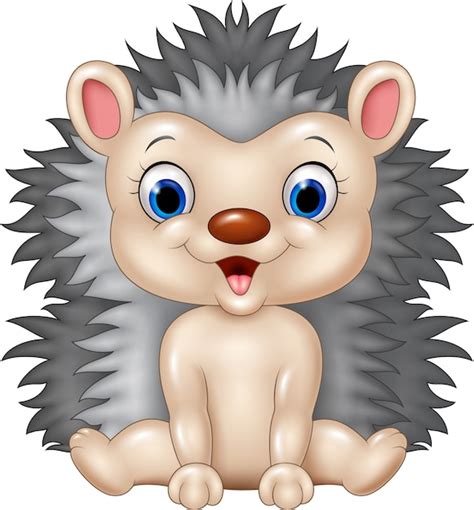 Premium Vector Cute Baby Hedgehog