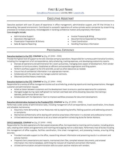 Best Executive Assistant Resume Samples Good Resume Examples