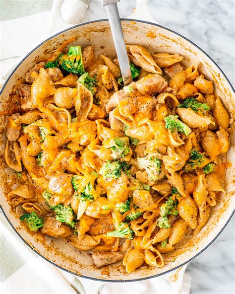 Trader joe's broccoli slaw mix 12 oz bag; Cheesy Chicken Broccoli Pasta - Jo Cooks
