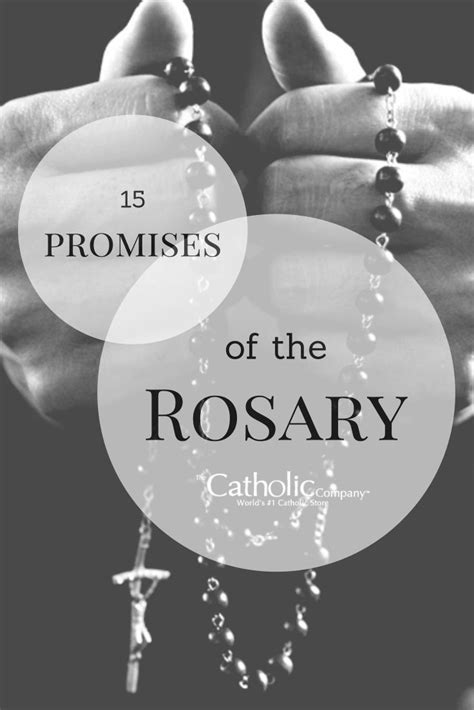 Our Ladys 15 Promises To Those Who Pray Her Rosary Praying The