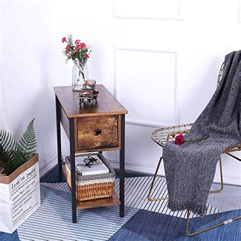 Browse a large selection of accent table designs, including unique occasional tables, coffee tables if you have some extra room to fill, add other small accent tables throughout the room, such as a also consider if accent tables for living room use are going to be purely aesthetic or actually functional. HOOBRO Side Table, 2-Tier Nightstand with Drawer, Narrow ...