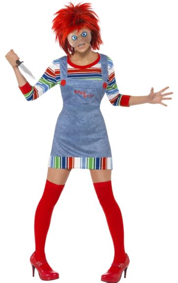 Adult Miss Chucky Halloween Costume Disfraces Para Chicas Disfraz De