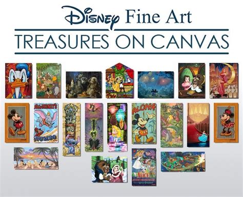 Disney Fine Art Treasures On Canvas Gallery Wrapped Disney Fine Art