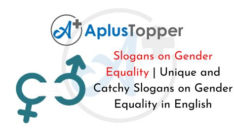 slogans on gender equality unique and catchy slogans on gender equality in english a plus topper
