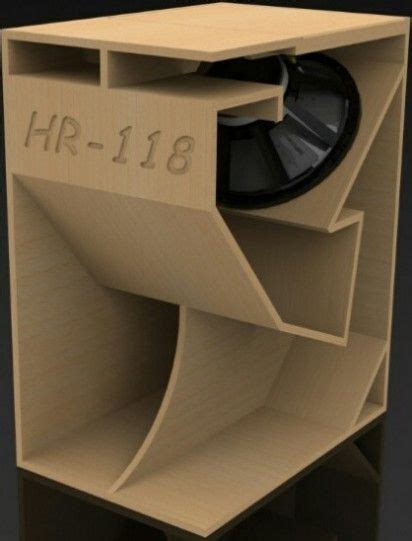 Folded Horn Subwoofer Box Design Speaker Box Design Diy Subwoofer