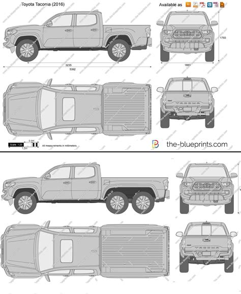 Dimensions Of Toyota Tacoma