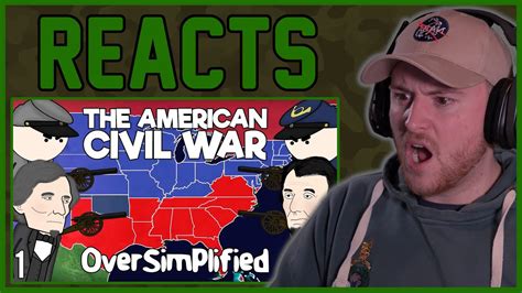 The American Civil War Oversimplified Part 1 Royal Marine Reacts