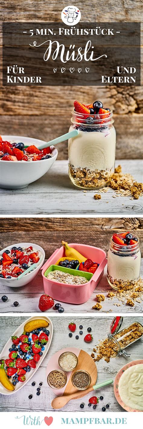 Gesundes Frühstück Ganz Schnell Gemacht Müsli Mit Obst Und Joghurt Rezept Frühstück Für