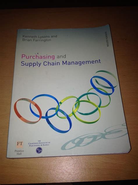 Purchasing And Supply Chain Management By Lysons Kenneth