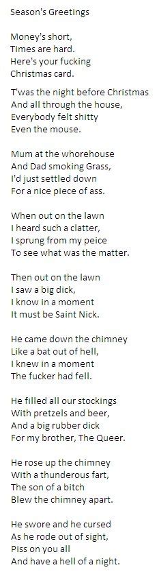 Naughty Christmas Poem