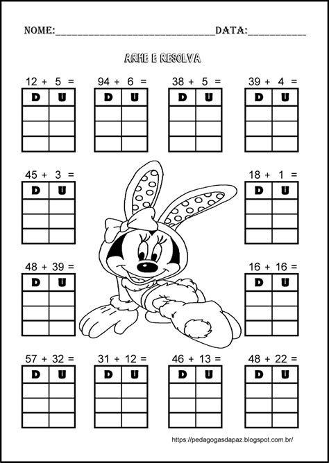 Atividades De Adição 1 Ano Com Desenhos