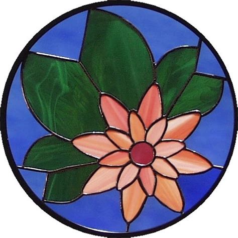 Stained Glass Lotus Flower Etsy
