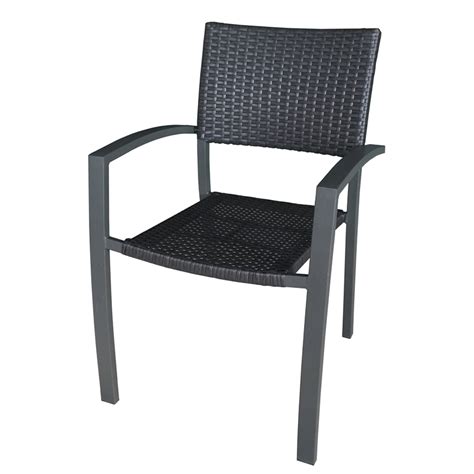 Also known as resin patio furniture, this type of furniture is ideal for entertaining guests or just relaxing with family we also have a wide range of wicker arm chairs, wicker rocking chairs, wicker gliding chairs, and wicker ottomans that will help to complete your look. Marquee Rattan Silverleaves Wicker Arm Chair | Bunnings ...