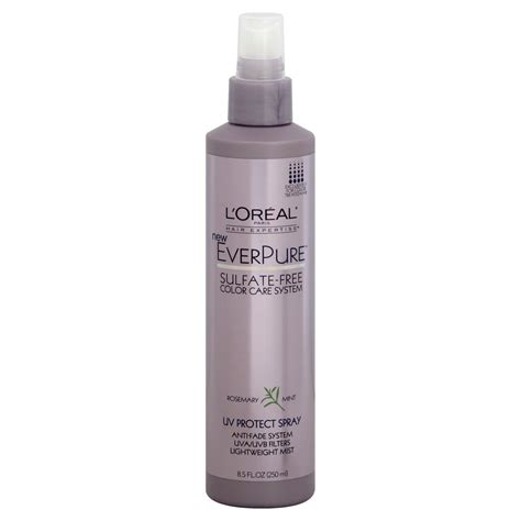 Find uv from a vast selection of hair care & styling. L'Oreal EverPure UV Protect Spray, Rosemary Mint, 8.5 fl ...
