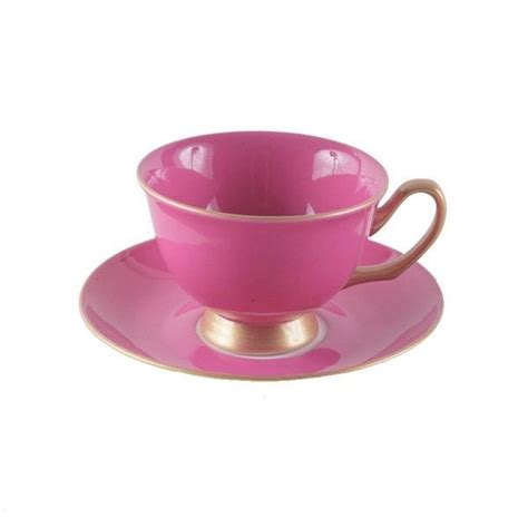 Satin Shelley Bone China Hot Pink Tea Cup And Saucer Set Tea Cups Pink Tea Cups Tea