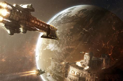 Technics Planets Ships Warhammer 40000 Fantasy Space Spaceship