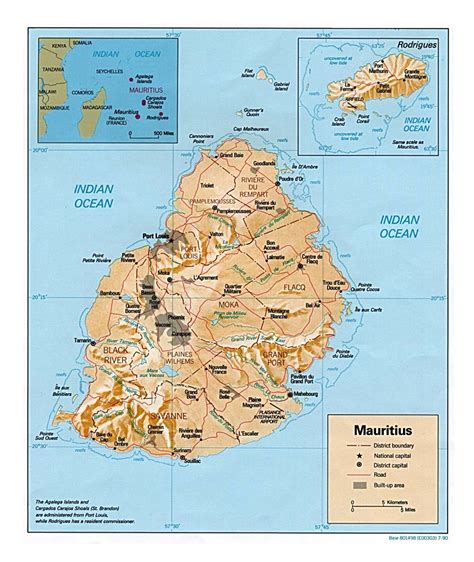 Mauritius On Map Of Africa Maps Of Mauritius Map Library Maps Of Gambaran