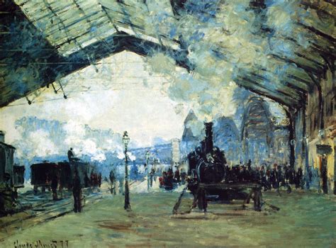 Saint Lazare Gare Normandy Train 1887 Claude Monet