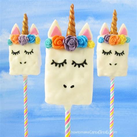 How To Make A 4 Unicorn Cake Topper From Rice Krispie Treats Tutorials