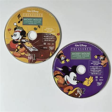 Walt Disney Treasures Mickey Mouse In Living Color Volume Two 2 Dvd