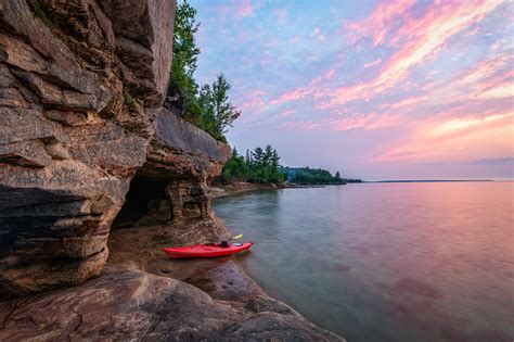 Michigan Nut Photography Lake Superior Wildfire Sunset Lake