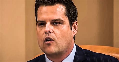 Or what about matt gaetz, given the very serious investigation relating to him? Matt Gaetz Makes Complete Fool Of Himself During Impeachment Hearing - The Ring of Fire Network