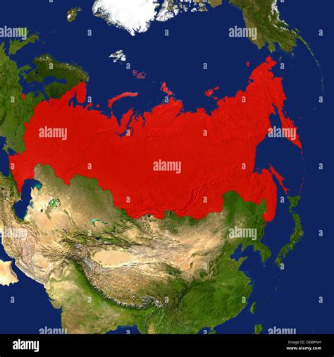 Russia Map Satellite Hi Res Stock Photography And Images Alamy