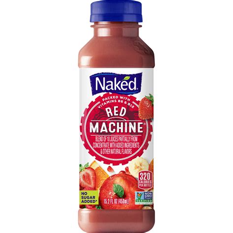 Naked Juice Boosted Smoothie Red Machine 15 2 Oz Bottle Walmart Com