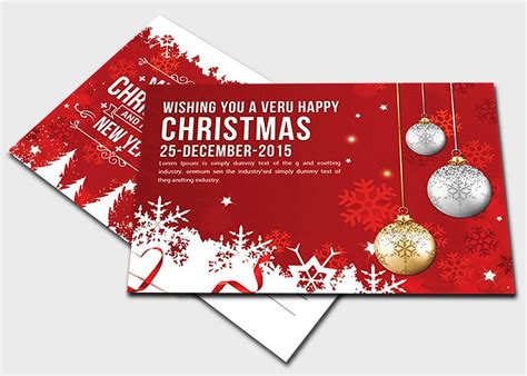 Christmas - Postcard Templates | Christmas postcard template, Christmas postcard, Postcard template