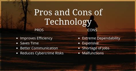 Now, there will certainly be some advantages and a few disadvantages while using any electronic gadget. 5 Pros And Cons Of Technological Advancements For ...