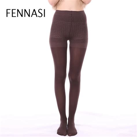 fennasi warm tights women high waist nylons lady sexy tights compression plus size pantyhose