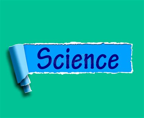 Science Word Shows Scientist Biology And Chemist Stock Illustration